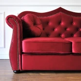 sofa pikowana glamour