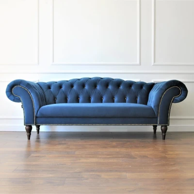 Sofa Pikowana Chesterfield Glamour Kremona