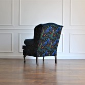 Pikowany fotel uszak chesterfield