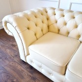 Pikowana Sofa Chesterfield Skóra Naturalna Kanapa Chesterfield Sofa Chesterfield Rozkładana Z Funkcją Spania