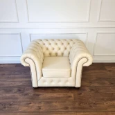 Pikowana Sofa Chesterfield Skóra Naturalna Kanapa Chesterfield Sofa Chesterfield Rozkładana Z Funkcją Spania London