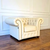 Pikowana Sofa Chesterfield Skóra Naturalna Kanapa Chesterfield Sofa Chesterfield Rozkładana Z Funkcją Spania London