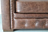 Pikowana Sofa Chesterfield Classic Skóra Dubai kanapa pikowana skóra naturalna