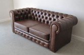 Pikowana Sofa Chesterfield Classic Skóra Dubai kanapa pikowana skóra naturalna