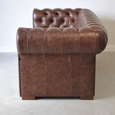 Pikowana Sofa Chesterfield Classic Skóra Dubai kanapa pikowana skóra naturalna