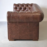 Pikowana Sofa Chesterfield Classic Skóra Dubai kanapa pikowana skóra naturalna