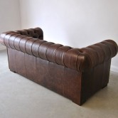 Pikowana Sofa Chesterfield Classic Skóra Dubai kanapa pikowana skóra naturalna