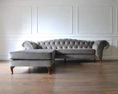 Pikowany fotel chesterfield Kremona