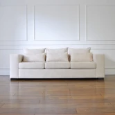 Sofa glamour, nowoczesna, designerska, z poduszkami, bucle, MARCO sofa rozkładana z funkcją spania do spania codziennego