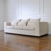 Sofa glamour, nowoczesna, designerska, z poduszkami, bucle, MARCO sofa rozkładana z funkcją spania do spania codziennego