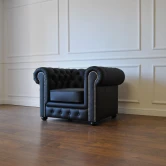 Sofa pikowana skórzana