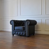 Fotel pikowany chesterfield