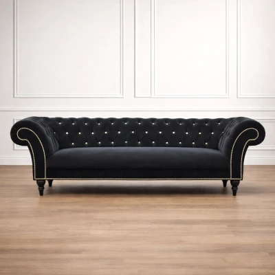 Sofa Pikowana Chesterfield Glamour London