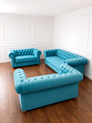 Zestaw Chesterfield Classic SOFA 3-os + 2x SOFA 2-os