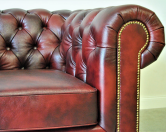 Pikowany fotel chesterfield classic skóra