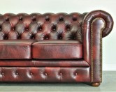 Pikowany fotel chesterfield classic skóra