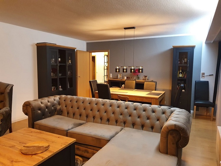 Pikowana sofa chesterfield realizacja